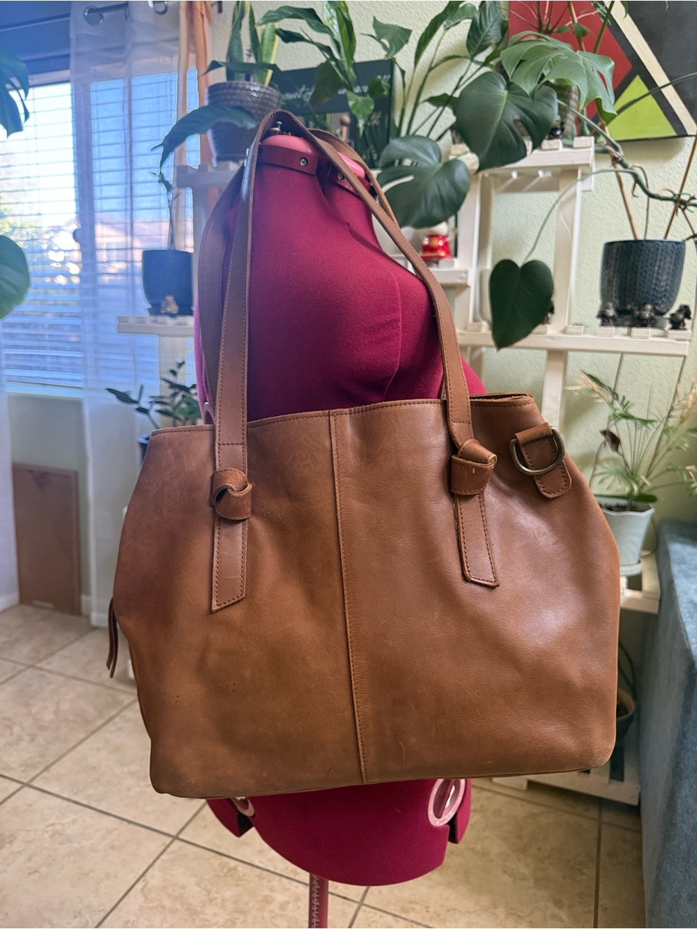 ABLE Rachel Utility Bag, genuine leather -pre-loved. Made from Ethiopia.
